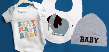 Vinyle textile appliqu&eacute; aux v&ecirc;tements pour b&eacute;b&eacute;